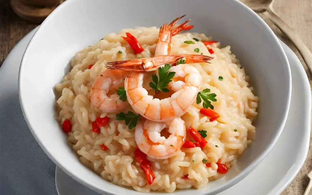 Risotto con langostinos: cremosa receta con lo mejor del mar