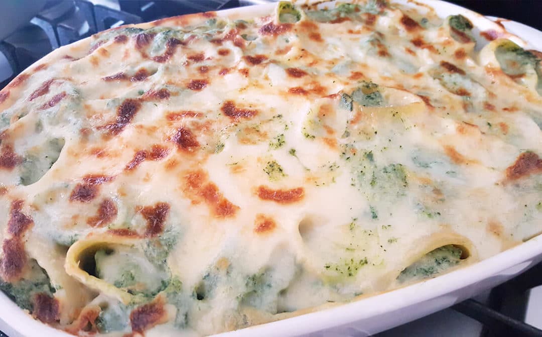 Canelones de acelgas y paté