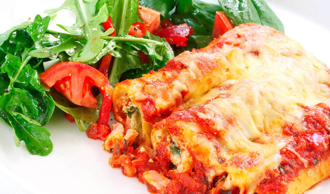 Canelones de carne