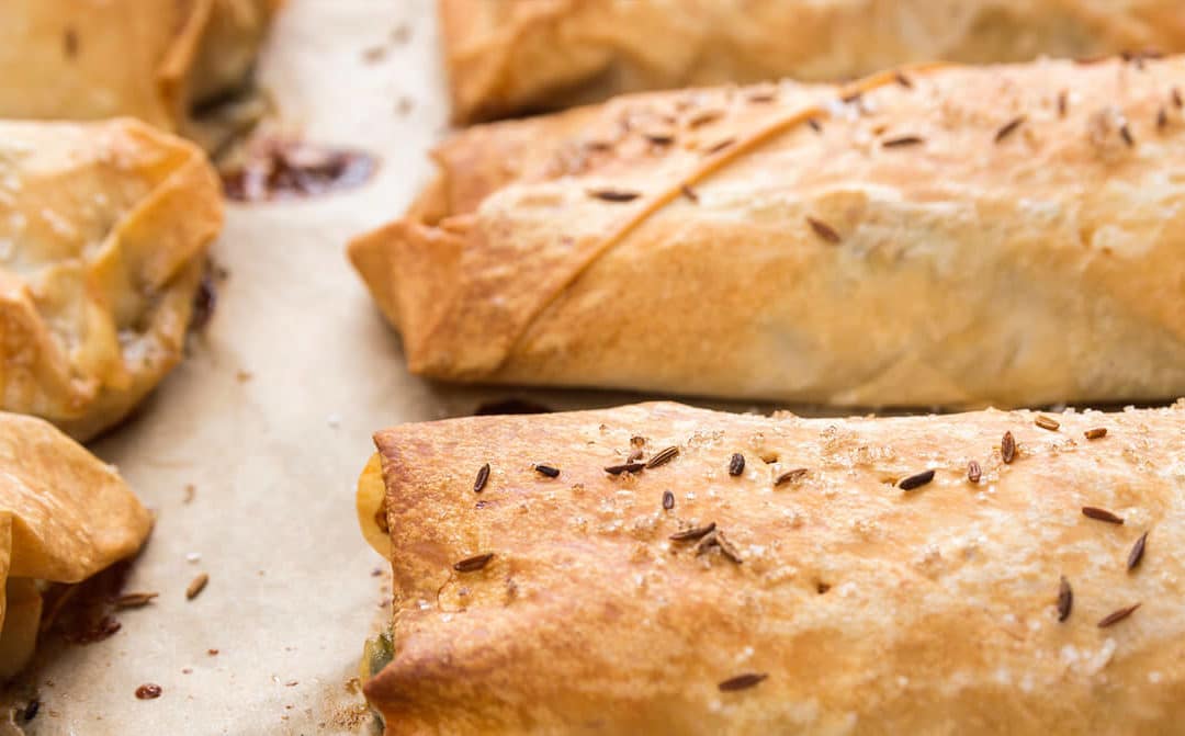 Empanadillas de champiñones y carne