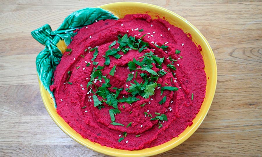 Hummus de remolacha