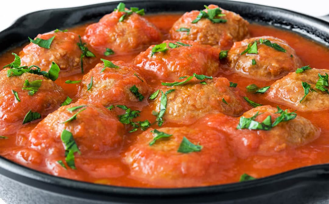 Albóndigas de carne con tomate