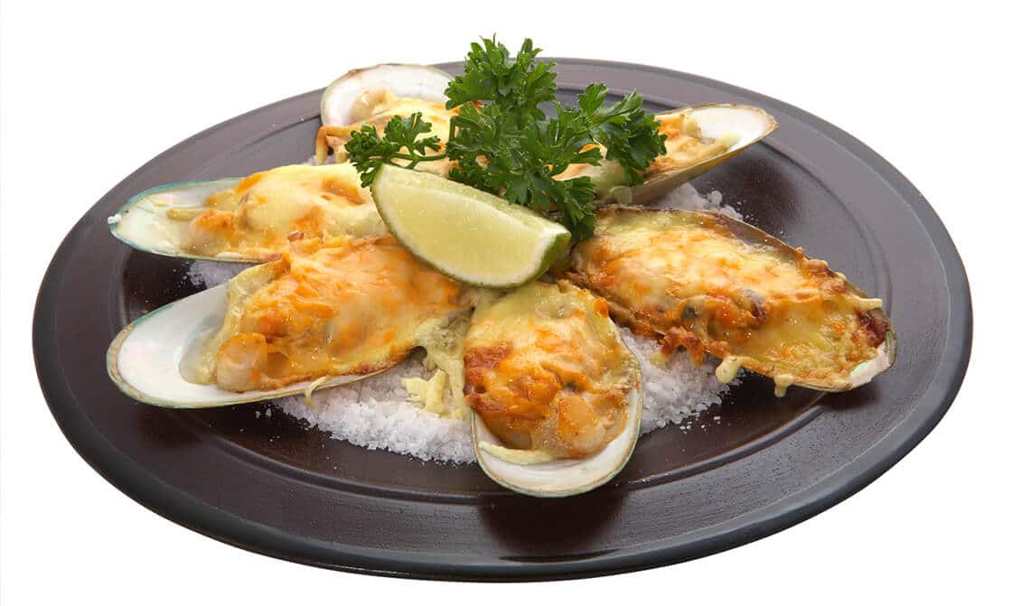 Mejillones con bechamel