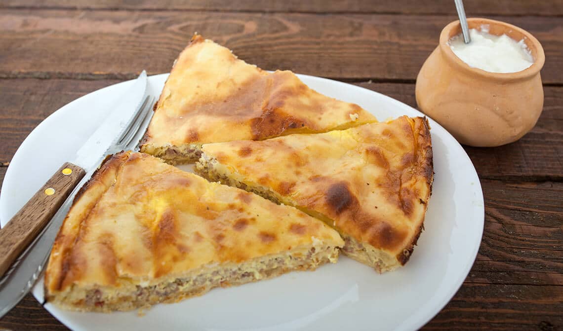 Pastel de carne y verdura