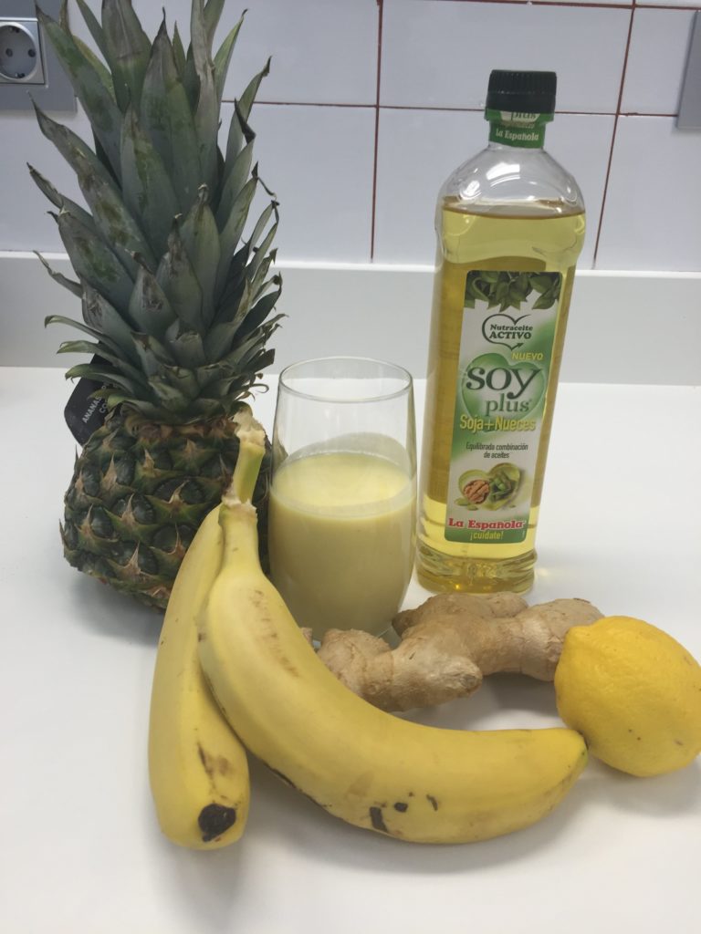 Smoothie amarillo quemagrasa