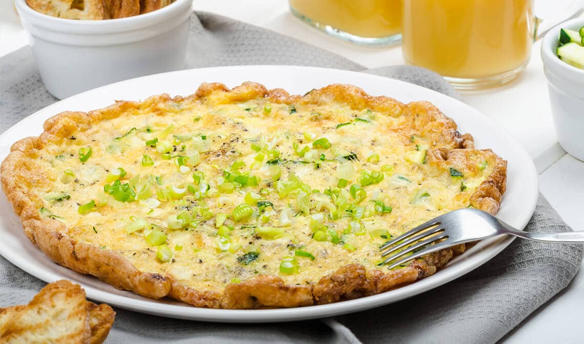 Tortilla de verduras gratinada