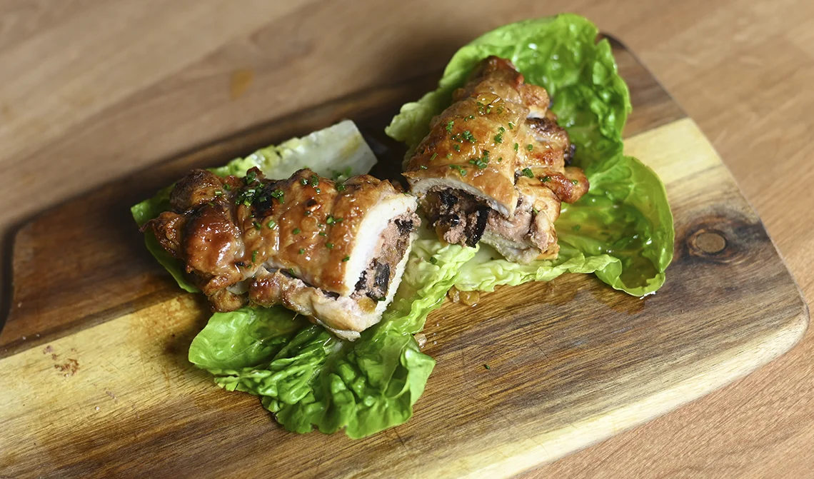 pollo relleno receta