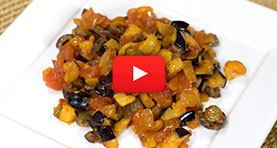 Caponata siciliana de berenjena