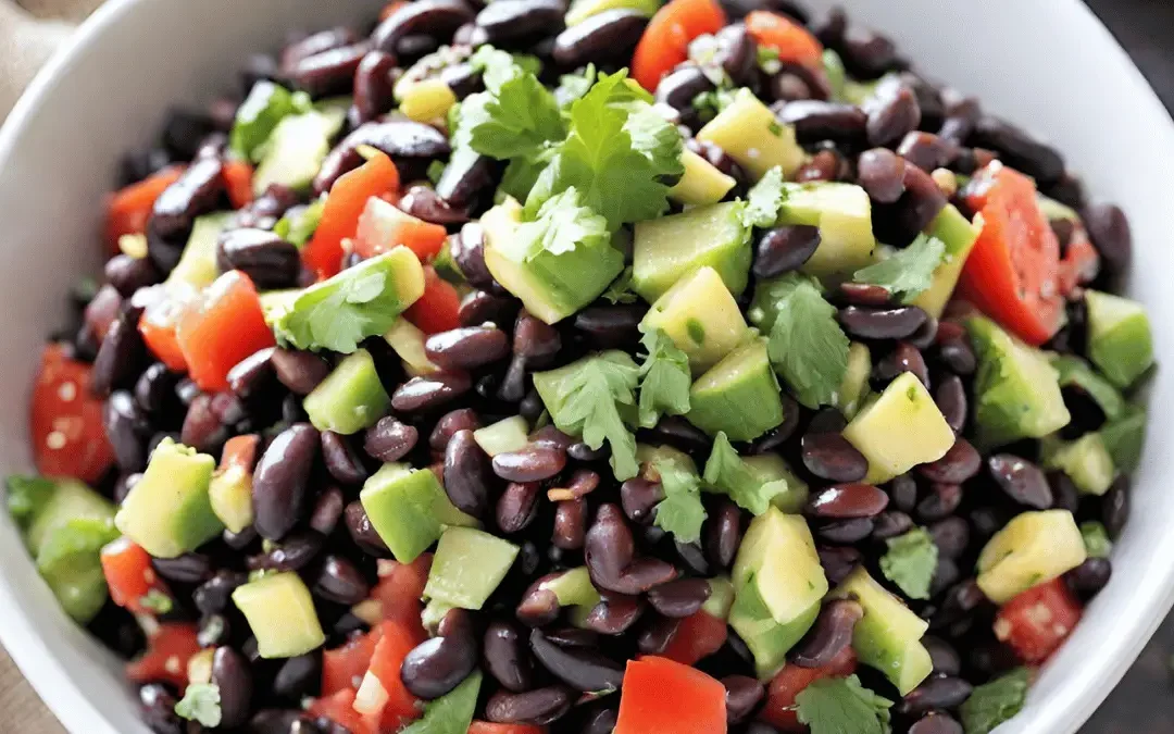 Ensalada de frijoles negros