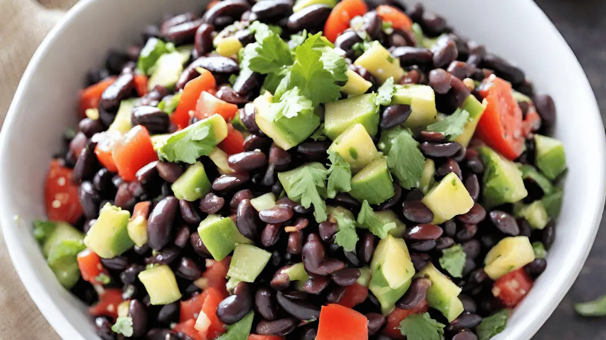 ensalada de frijoles negros receta brasileña